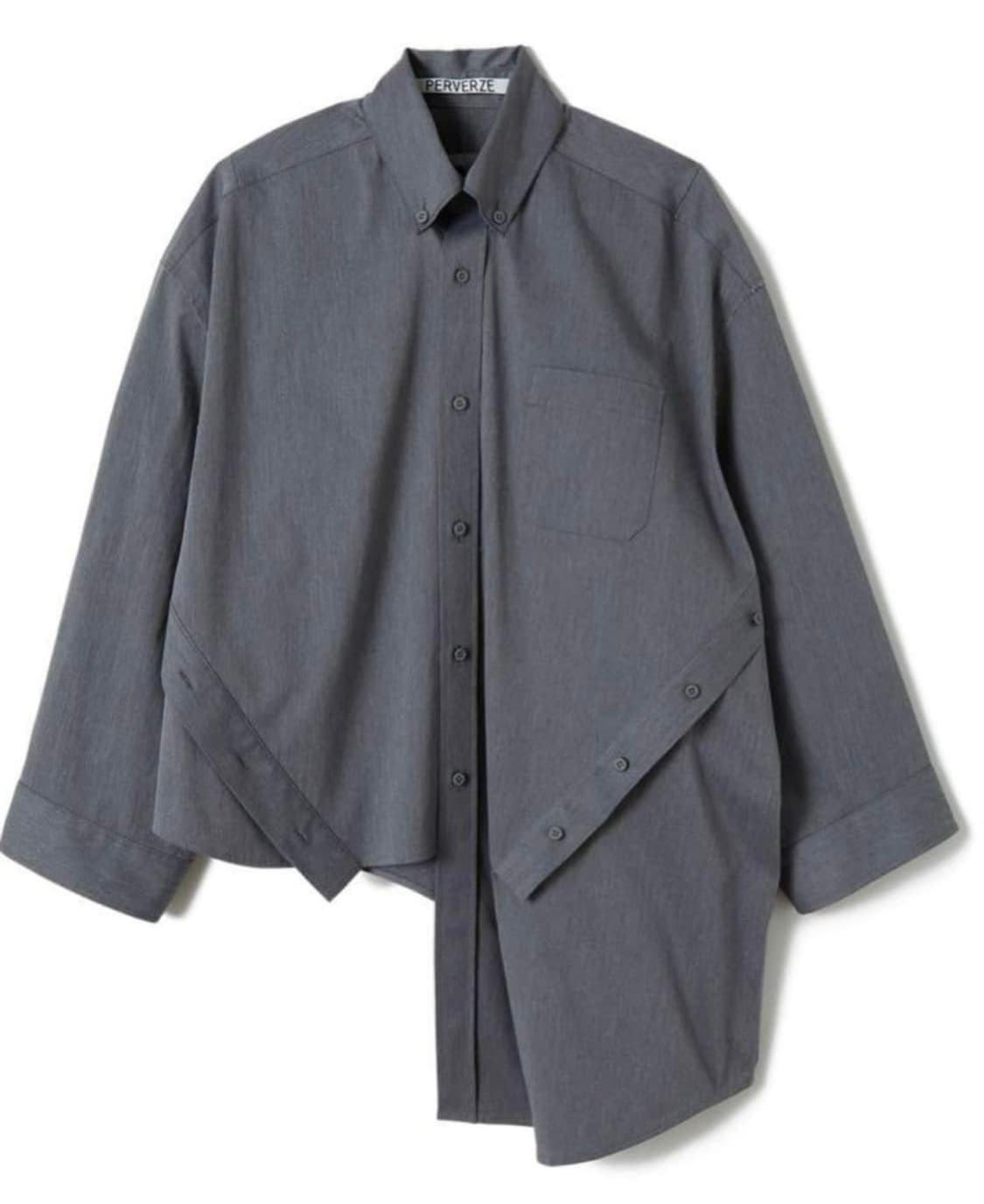 perverze waist tie shirts (dark navy) 상품이미지1