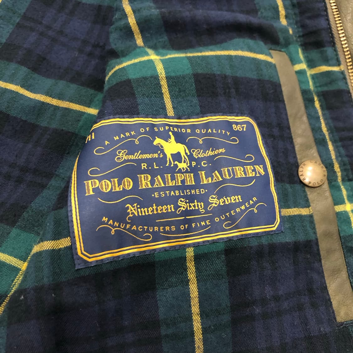 폴로 랄프로렌 가죽 레더 조끼 베스트 L 상품이미지4