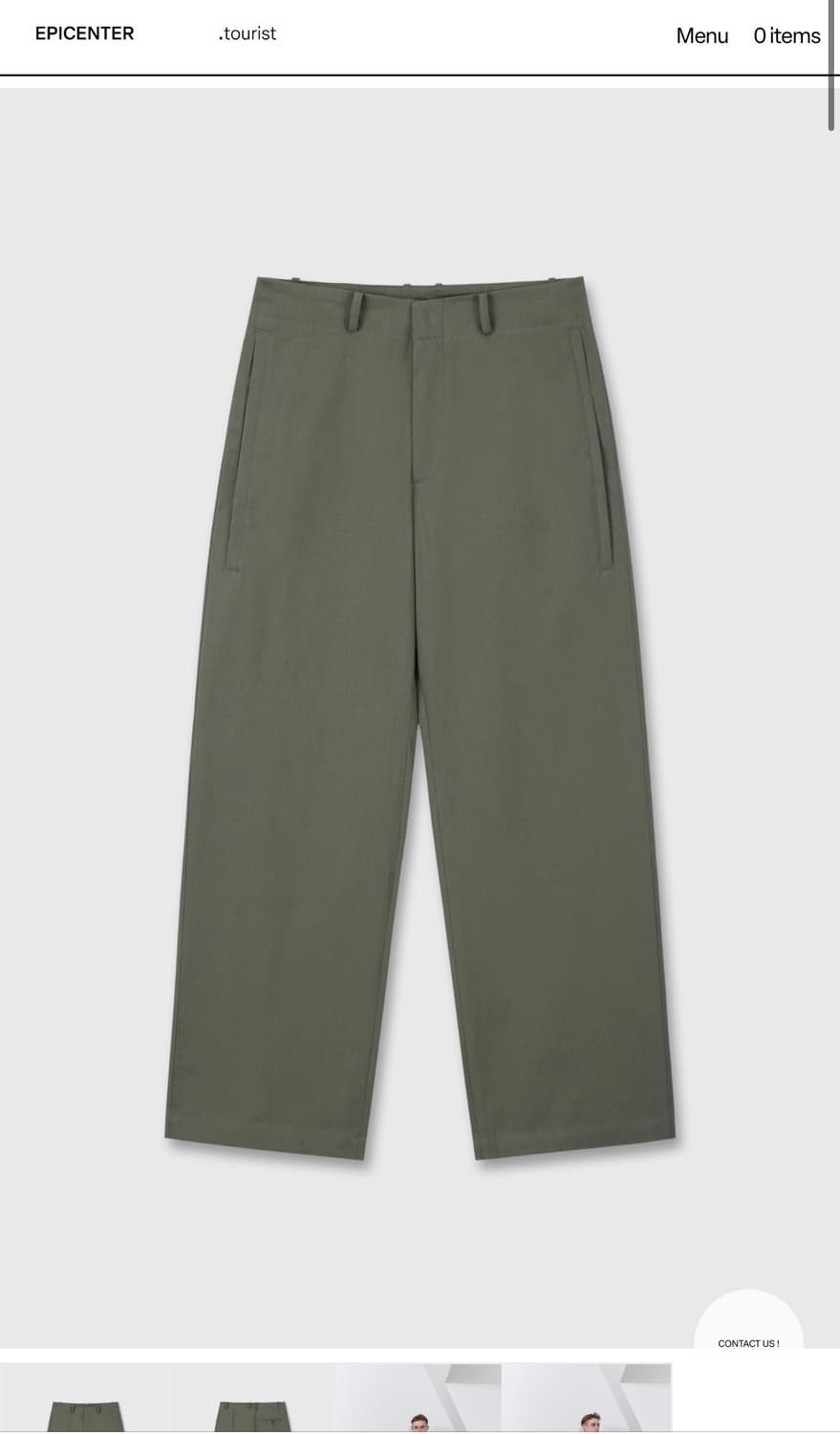 (M) 에피센터 투어리스트 audience trousers 올리브 상품이미지1