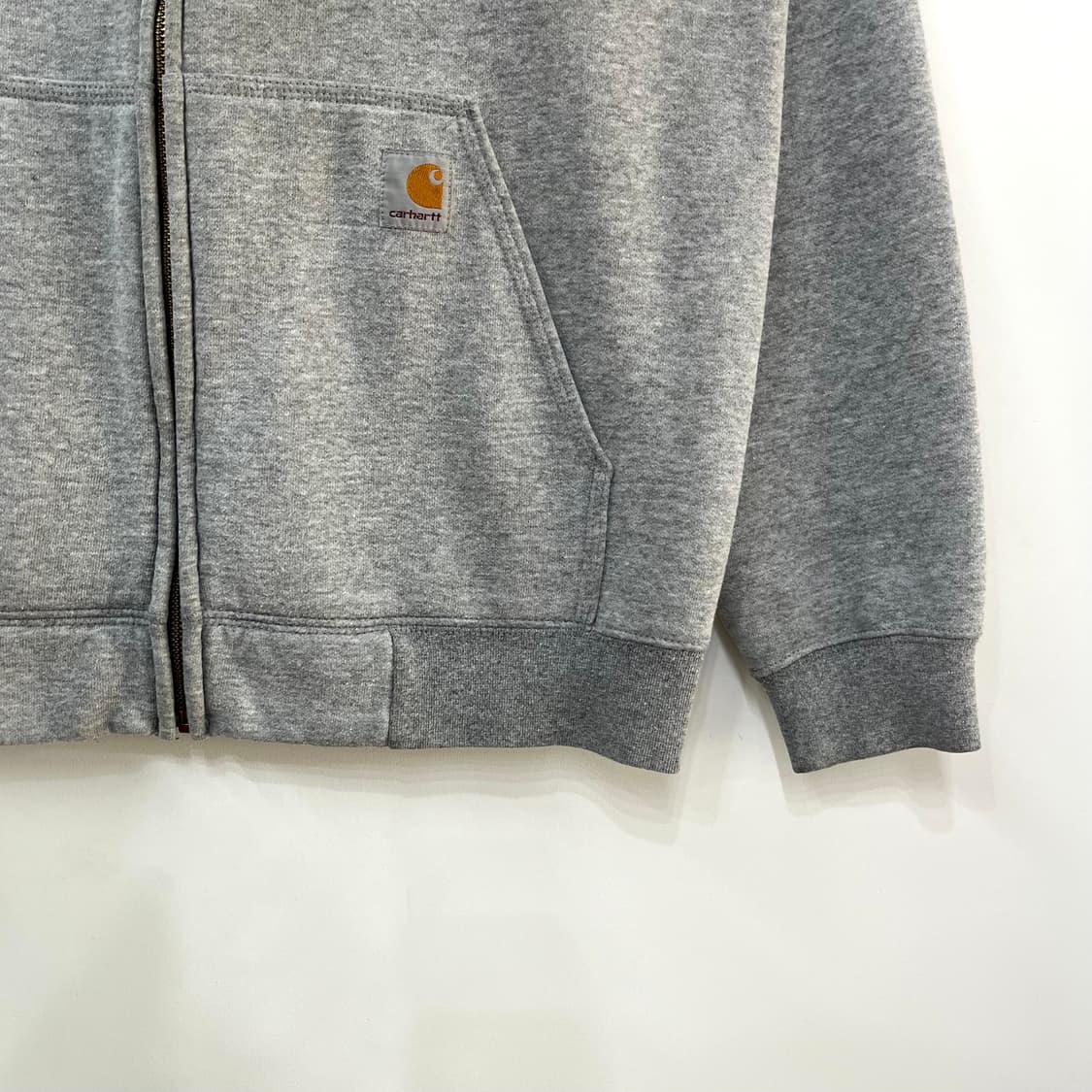 칼하트 미드웨이트 그레이 써멀 후드집업 상품이미지4