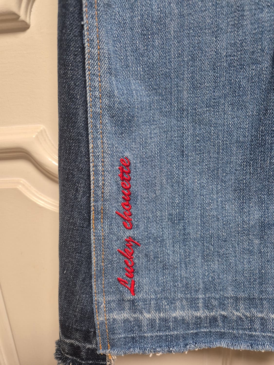 럭키슈에뜨 데님 롱 스커트 치마 38 상품이미지3