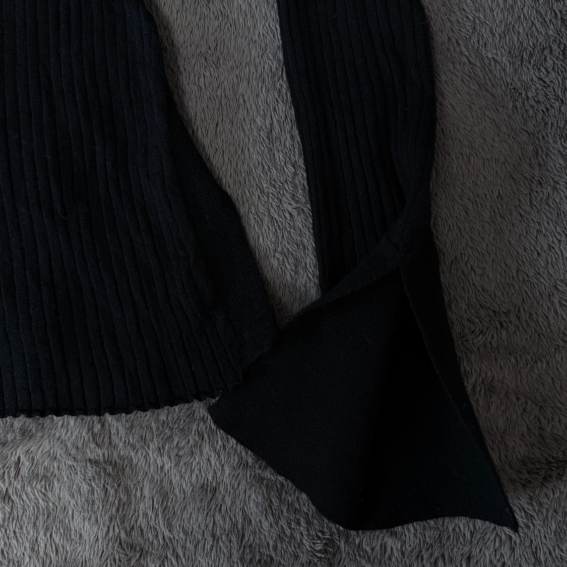 ENFOLD 엔폴드 딱붙 슬릿 골지 롱슬리브 울 니트 상품이미지3