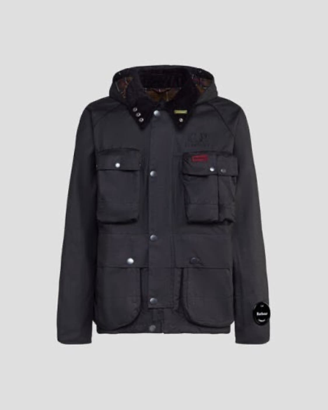 씨피 컴퍼니 x 바버 크릴 왁스 자켓 블랙 상품이미지3