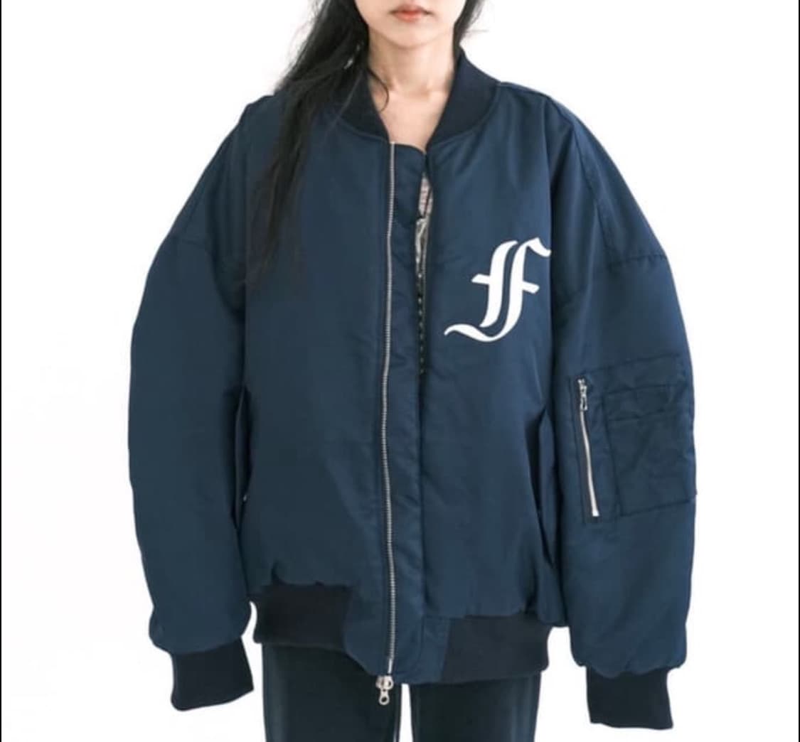 샵페어리 봄버자켓 네이비 상품이미지1