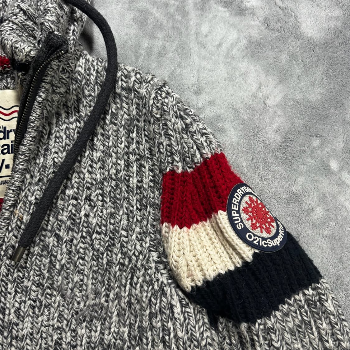 슈퍼드라이 헤비 니트집업 상품이미지5