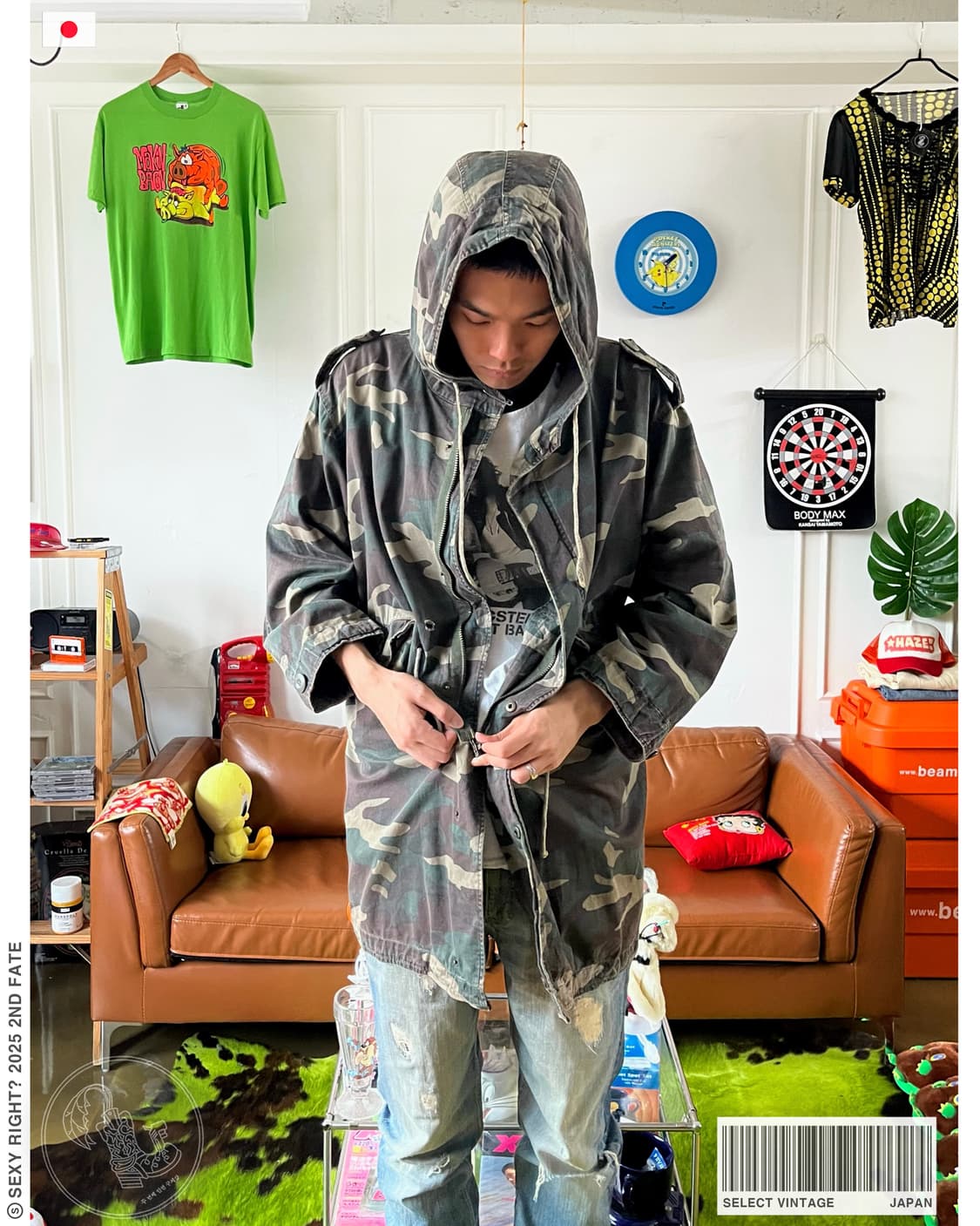 Jpn Vintage Camo Fishtail Hood Parka 상품이미지1