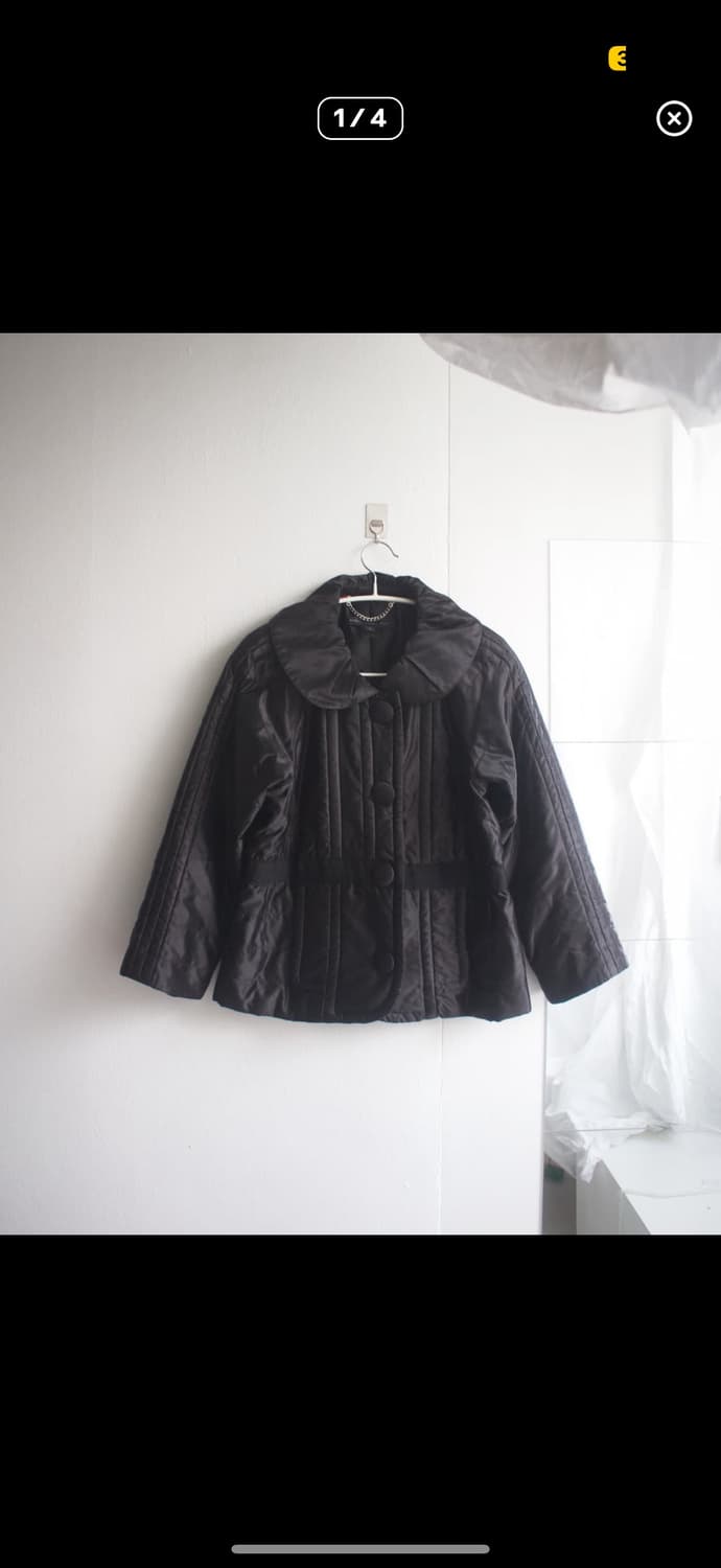 shirring round collar padded coat 상품이미지1