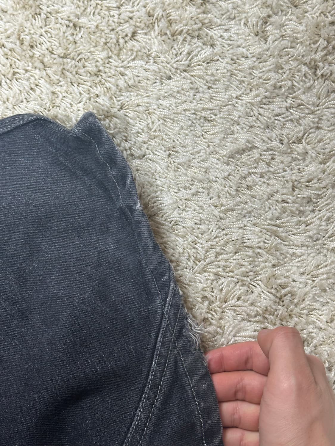 에드 토네이도 와이드 데님 블랙 상품이미지3