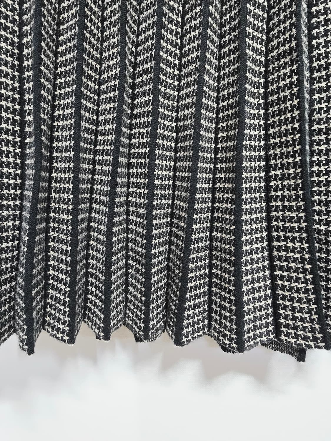JJ지고트 하운드투스 체크 니트플리츠 스커트 상품이미지6