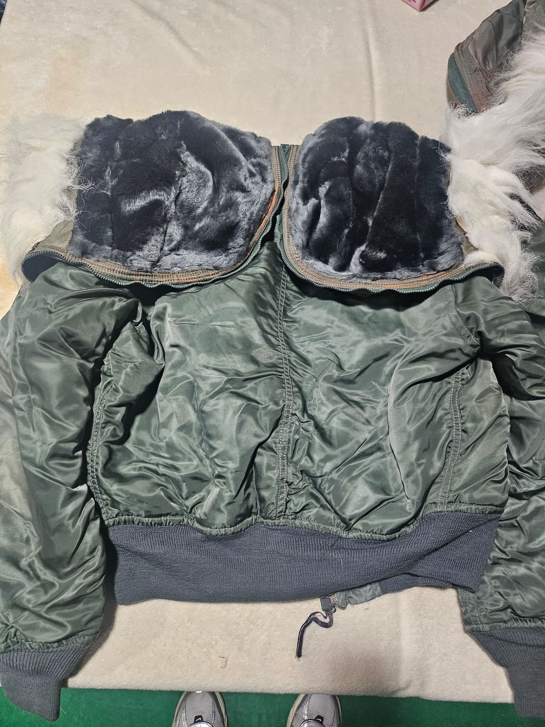 80s 미군오리지날 n2b(보관상하자제품)미듐 상품이미지8