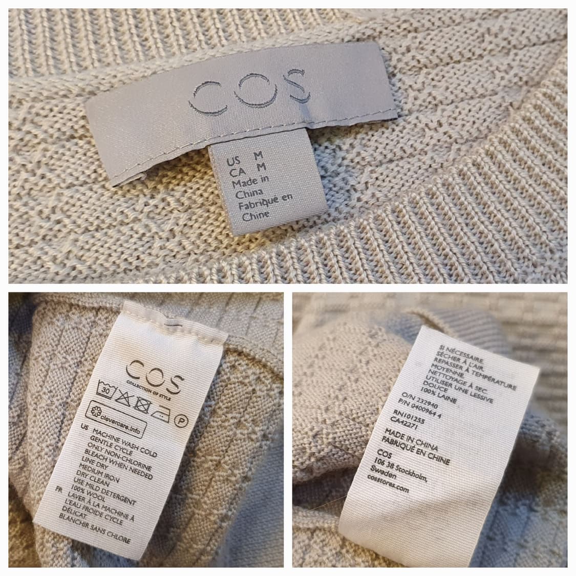 100.COS 스판 라운드니트 상품이미지7