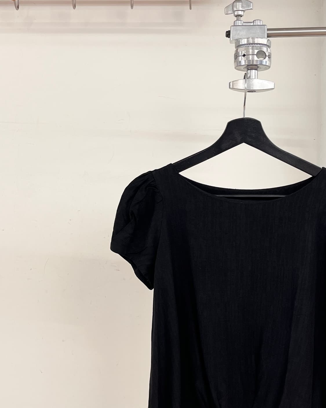 이자벨 마랑 블랙 셔링 비스코스 하프티 상품이미지3