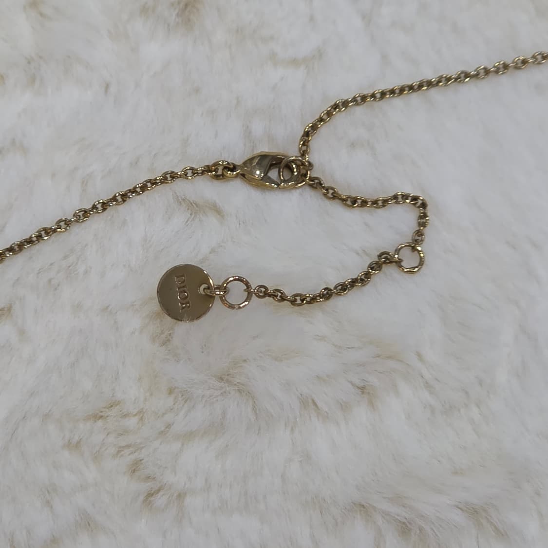 디올 금장 클레어 디 룬 미니 cd 로고 목걸이 상품이미지5