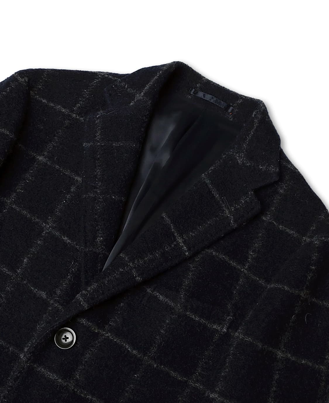 유나이티드 애로우즈 [United Arrows] 바우 체크 울 싱글 코트 상품이미지2