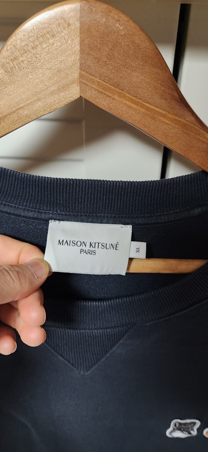 메종키츠네 더블로고 블랙 맨투맨 XL 상품이미지5