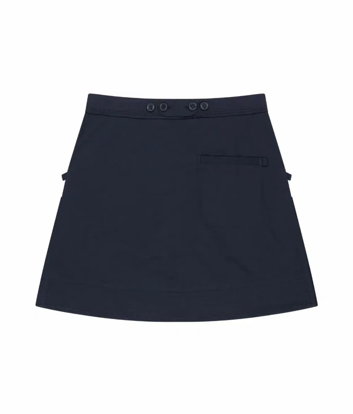 코이세이오 로우 엣지 코튼 스커트 네이비 상품이미지2