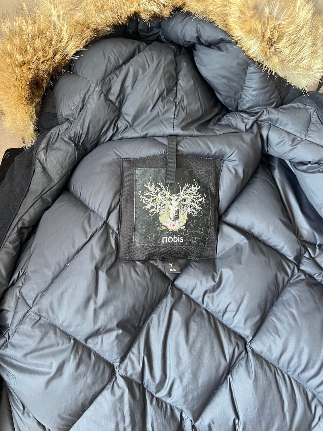 노비스 여성 블랙 덕다운패딩점퍼 후드패딩점퍼 상품이미지5