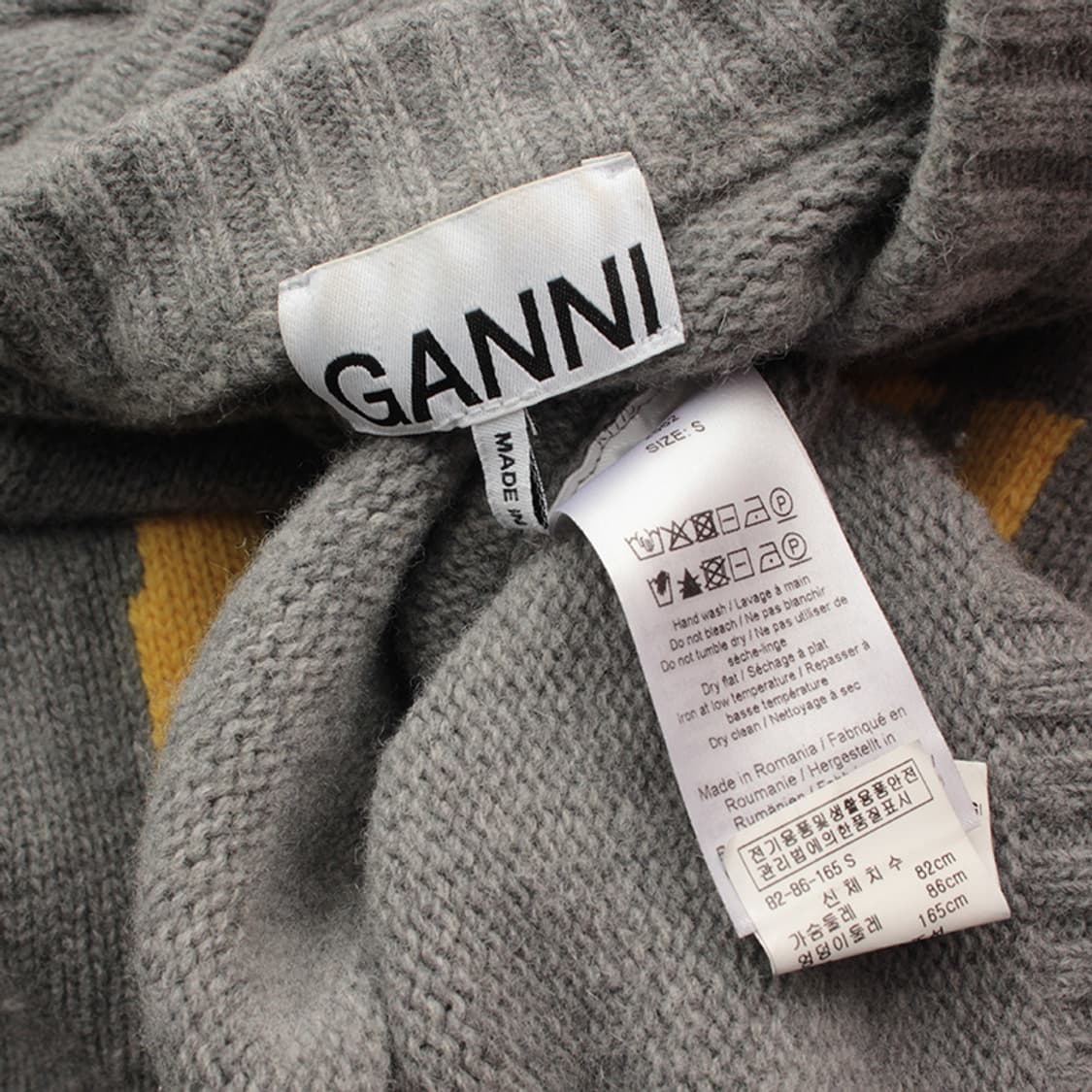 가니 그레이 울 혼방니트 상의 44 상품이미지3