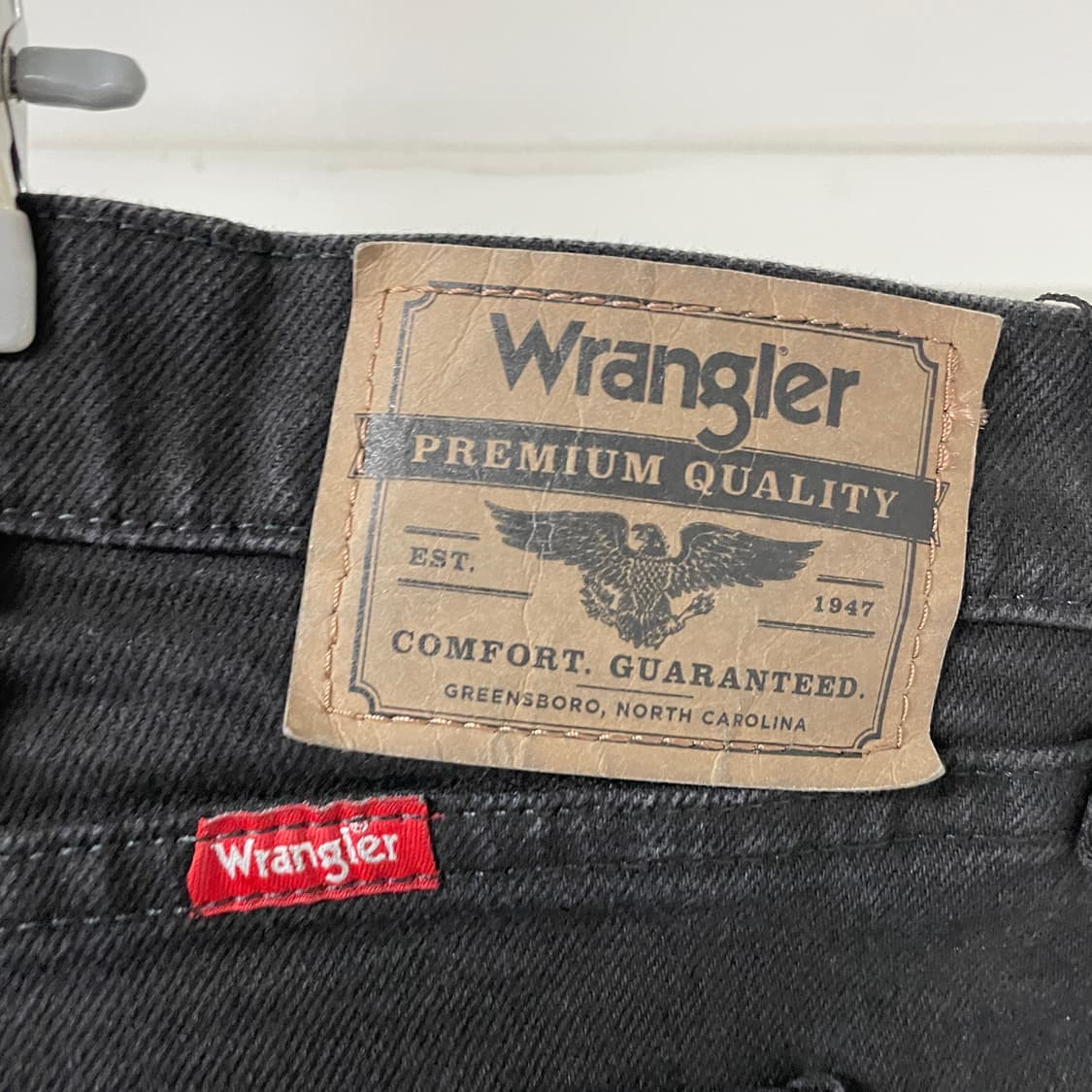 랭글러 블랙 데님 팬츠 40X30 상품이미지4