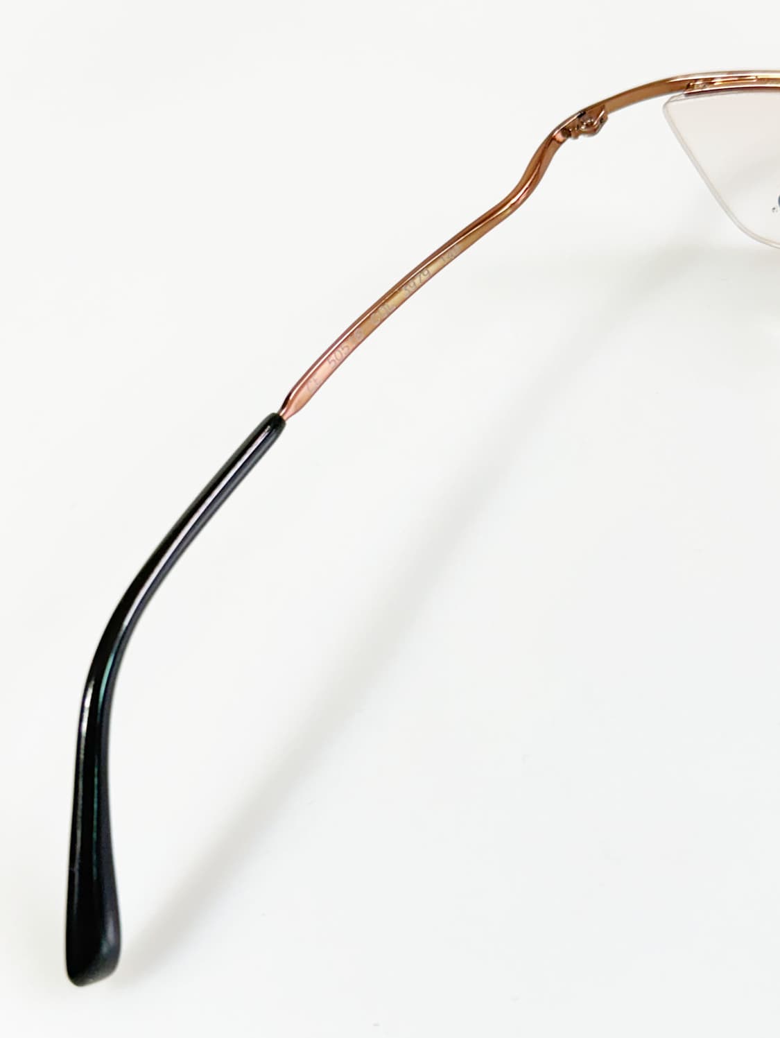 90s KALEIDO 브론즈 반무테 스퀘어 메탈 빈티지 안경 상품이미지7