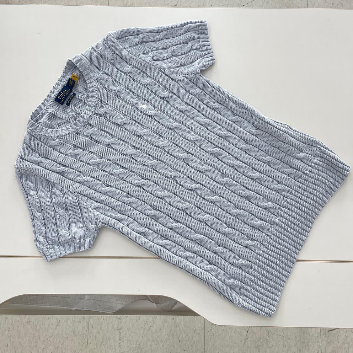 폴로 랄프로렌 케이블 반팔 니트 상품이미지2