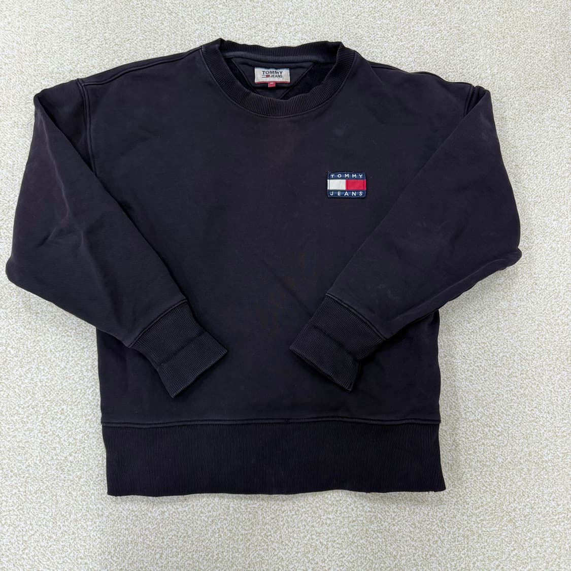 [M] 타미진스 스몰로고 블랙 맨투맨 0102T1 상품이미지1