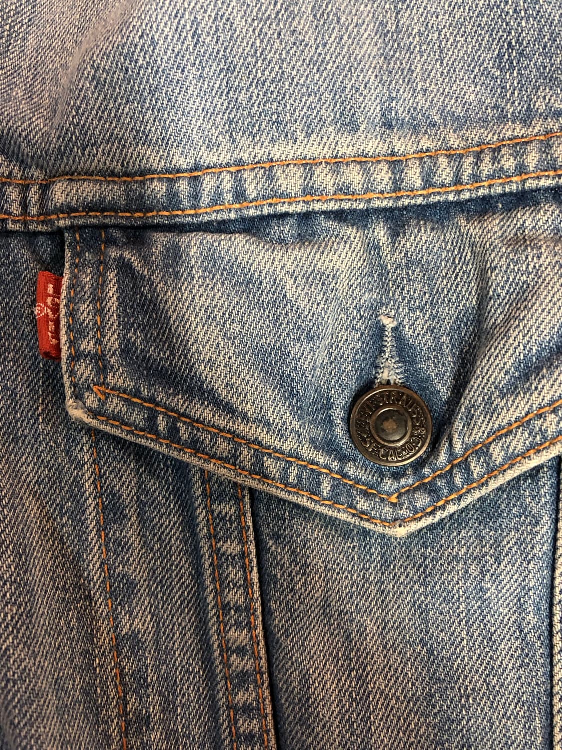 리바이스 00’s 70550 데님 트러거 청자켓 유럽판 상품이미지3