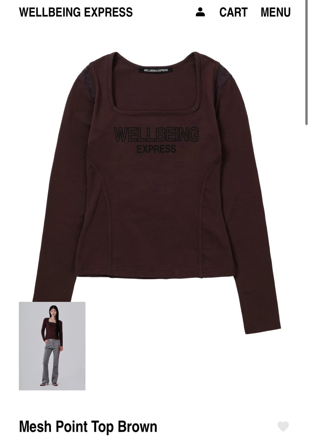 웰빙익스프레스 메쉬 포인트 탑 브라운 OS 상품이미지1