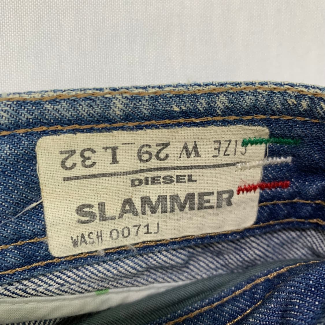 디젤 빈티지 지퍼 포켓 워싱 데님 팬츠 청바지 29-30인치 y2k  상품이미지6