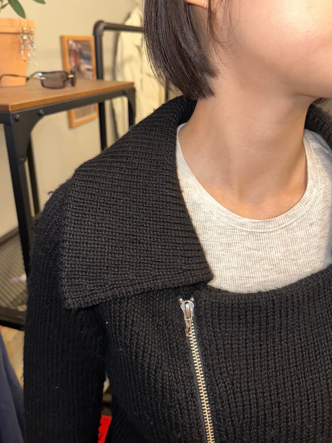 Hysteric Glamour rider mode knit zip-up 상품이미지4