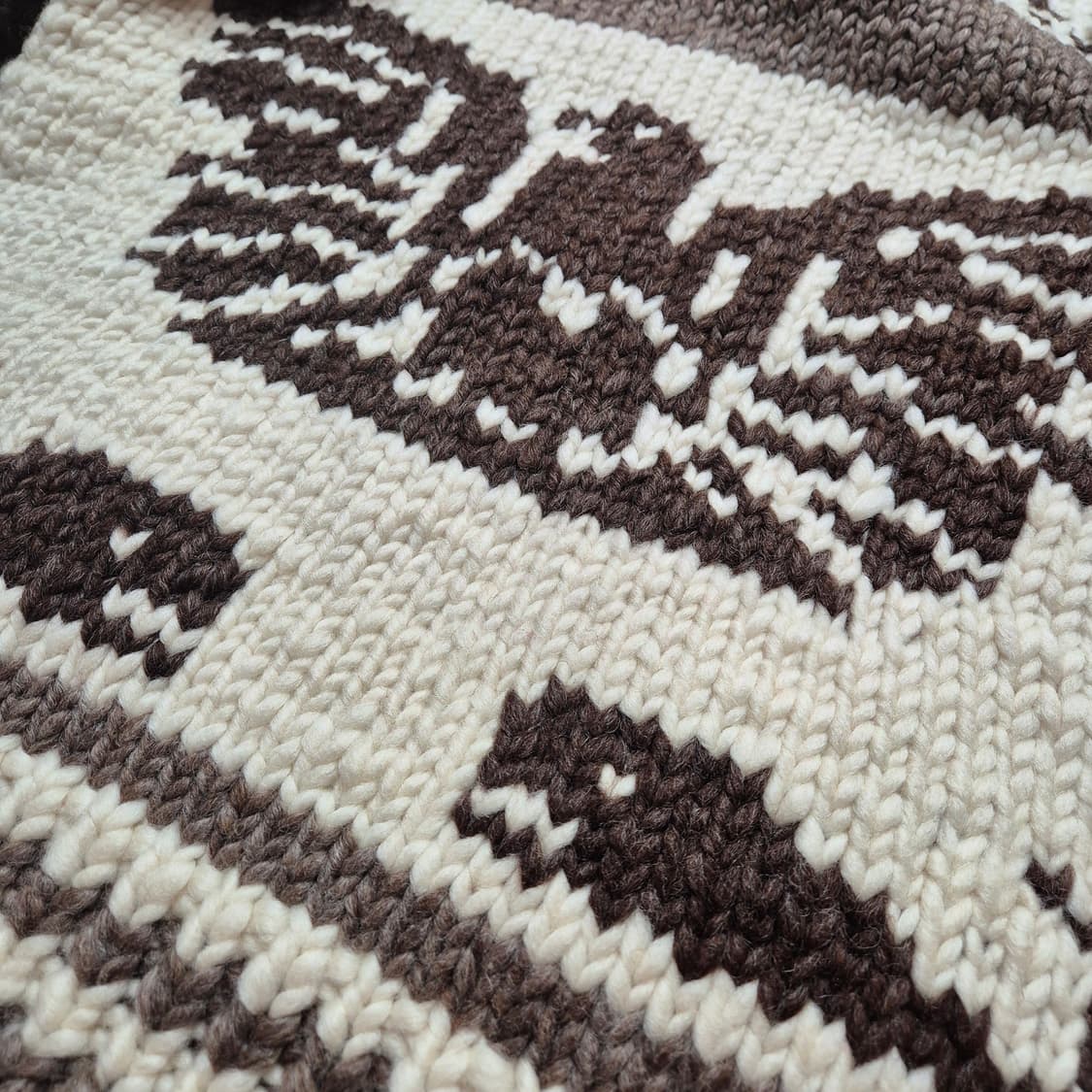 캐나다 썬더버드 고래 패턴 코위찬 남성 L-XL 상품이미지3