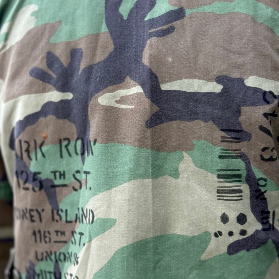 90‘s U.S Army 스텐실 시니어코드 우드랜드 BDU 자켓 S/R 상품이미지10