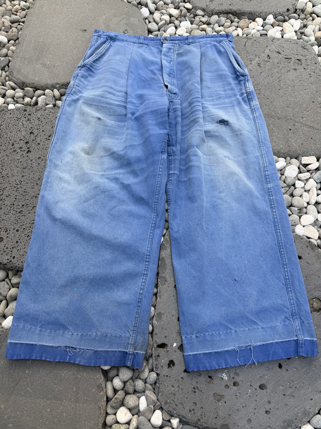 DISTRESSED HARD FADED 1970s 썬페이드 프렌치워크팬츠 상품이미지4