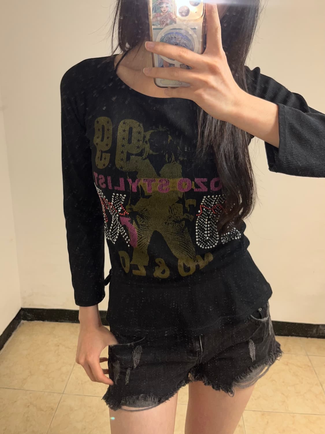 00‘s 디바프린팅 롱슬리브 상품이미지4