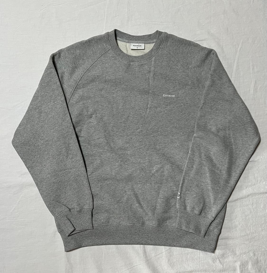 L) 커버낫 스몰 로고 맨투맨 그레이 상품이미지1