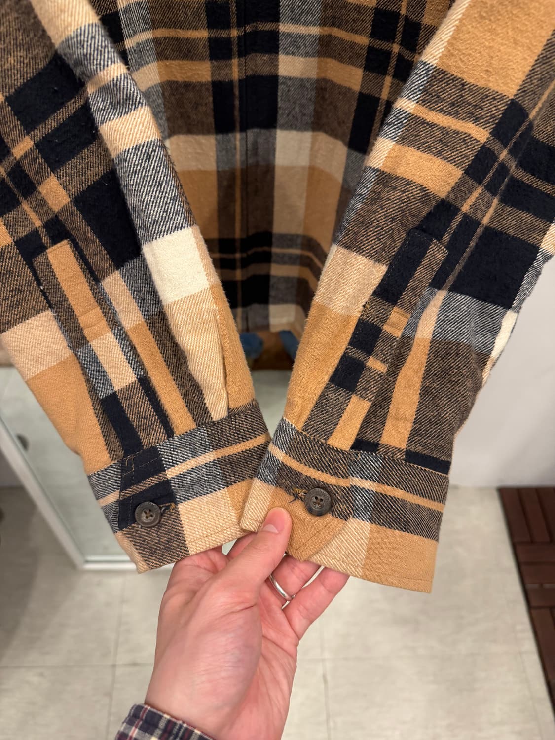 00s Woolrich 울리치 쉐르파 플란넬 체크 집업 자켓 상품이미지6