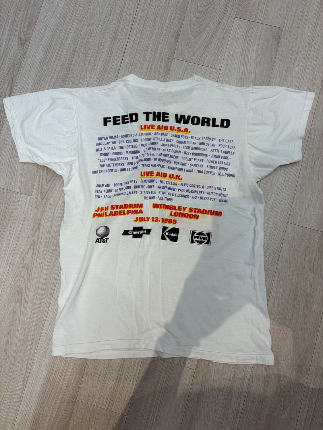 80s live aid 기무라 타쿠야 티 상품이미지3