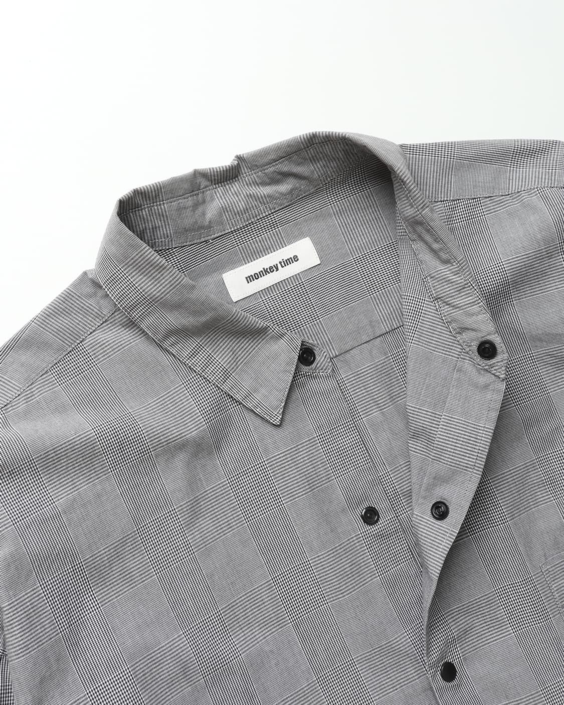 monkey time Check Coach Jacket Shirt 상품이미지5