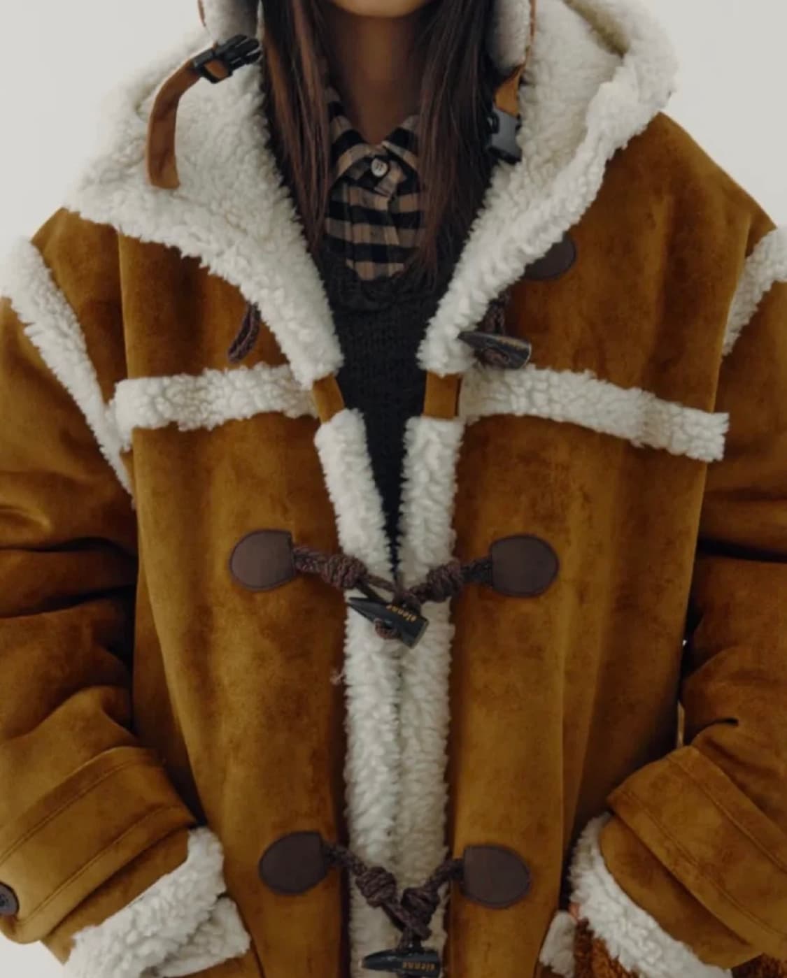 29cm 구매 시엔느 무스탕 더플 코트 상품이미지2