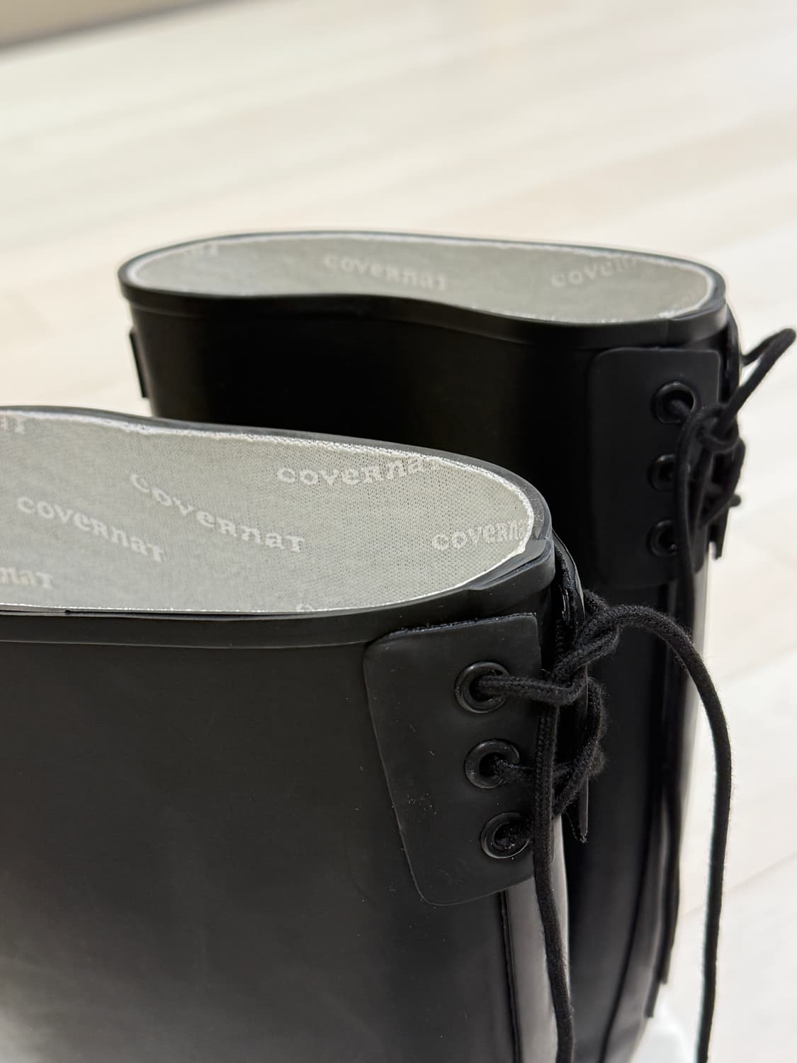 ‼️이사 처분 (1회시착) 커버낫 레인 롱부츠 블랙 240 상품이미지3