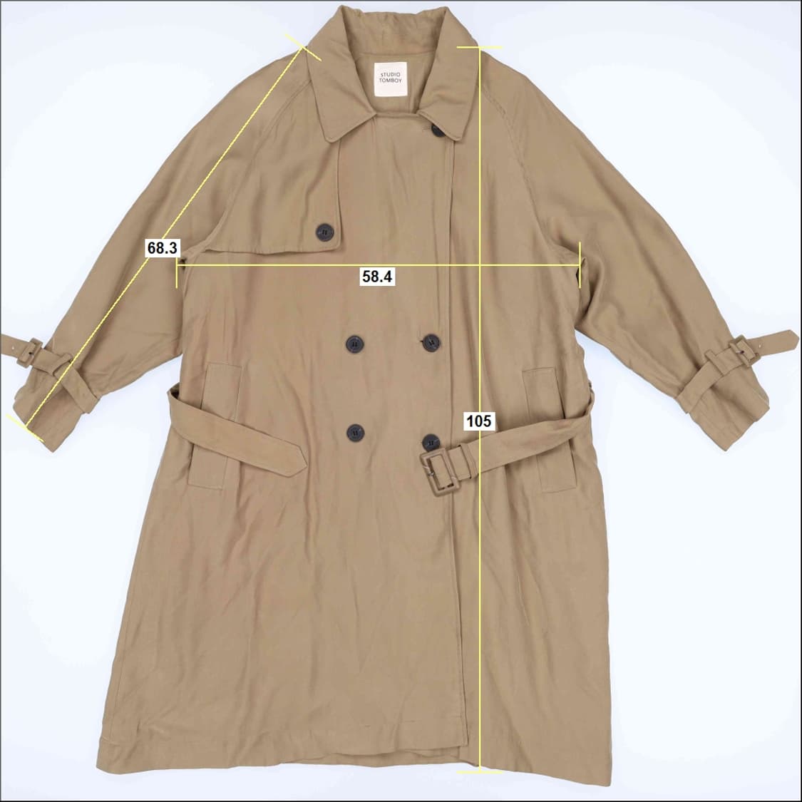 [F] 스튜디오톰보이 트렌치코트 자켓 1104HR1 상품이미지6