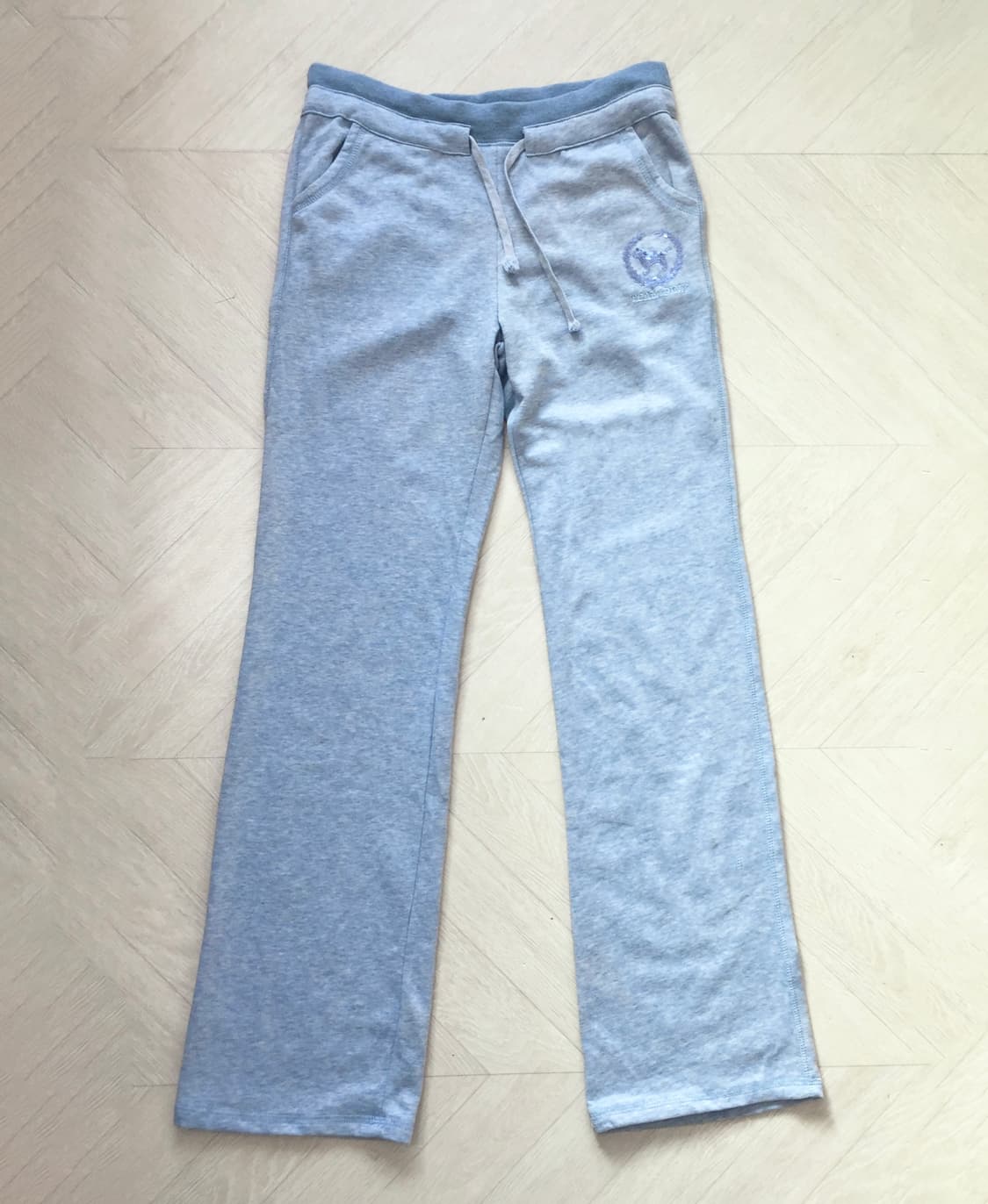 Blue  Mélange Stitch Detail Traning PT 상품이미지2