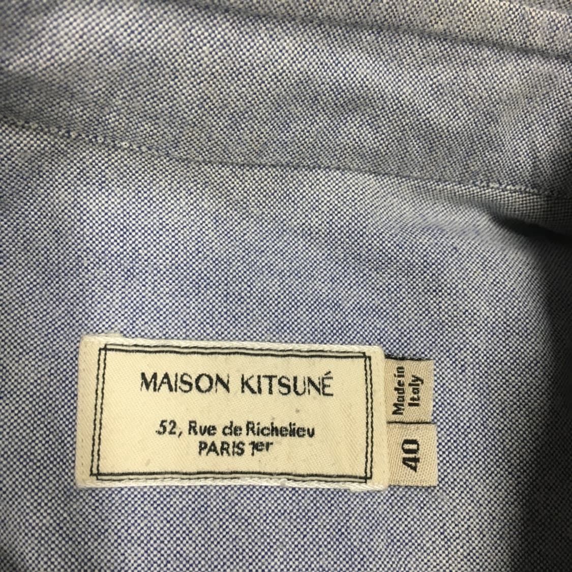 메종키츠네 트리컬러 폭스패치 셔츠  DD01 상품이미지3