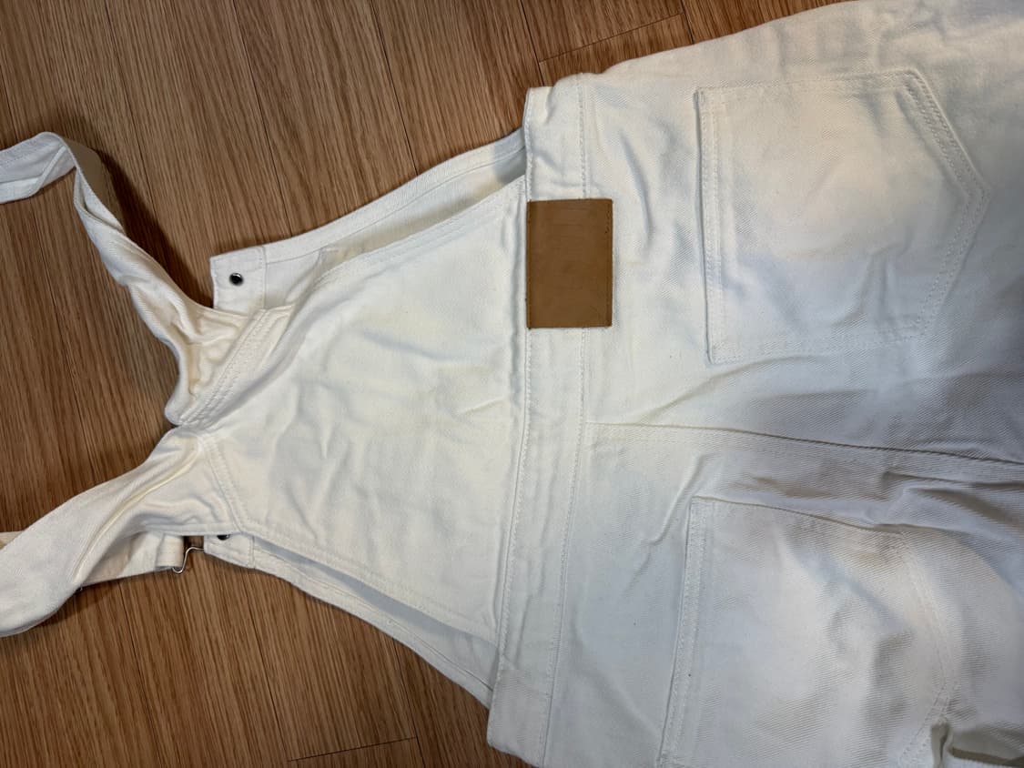 OiOi 화이트 멜빵 상품이미지4