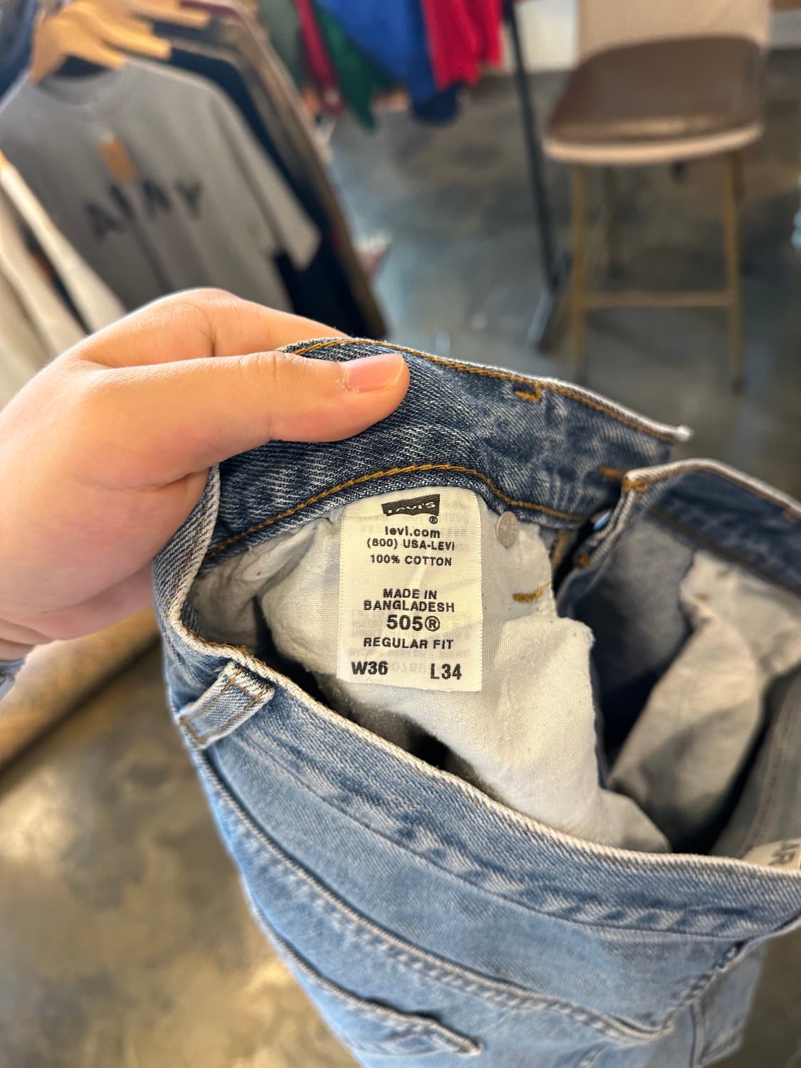 00s Levis 리바이스 505 W36 L34 상품이미지4