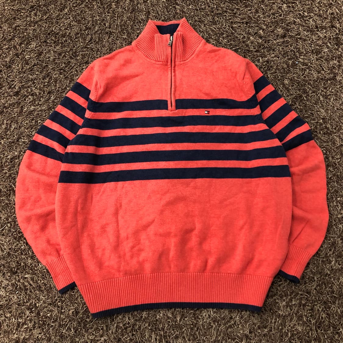 L 타미힐피거 반집업니트 상품이미지1