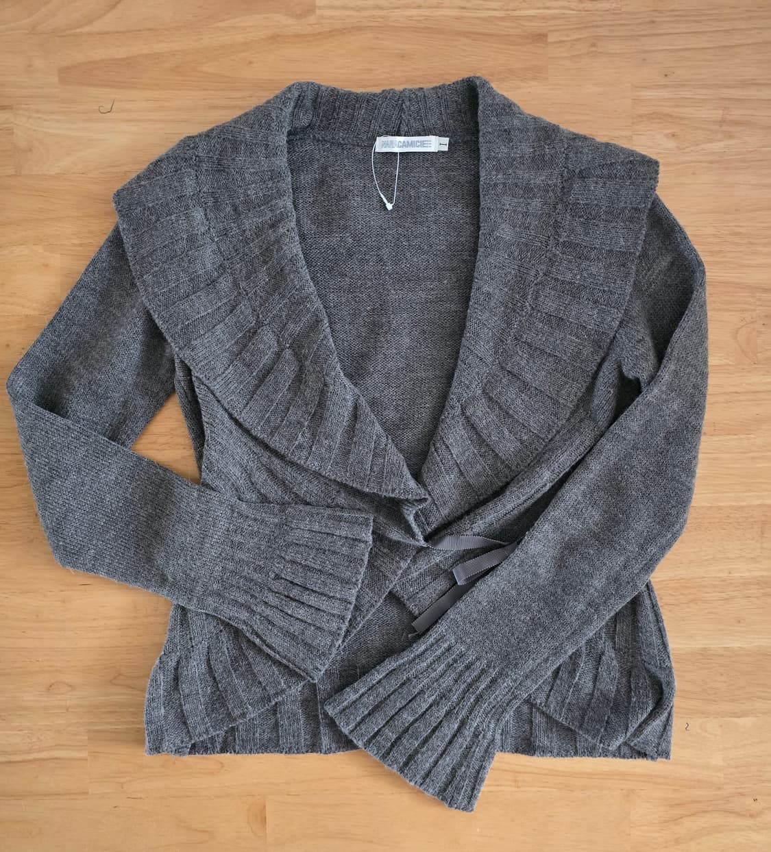 이탈리아 NARACAMICIE 울혼방 랩가디건 상품이미지6