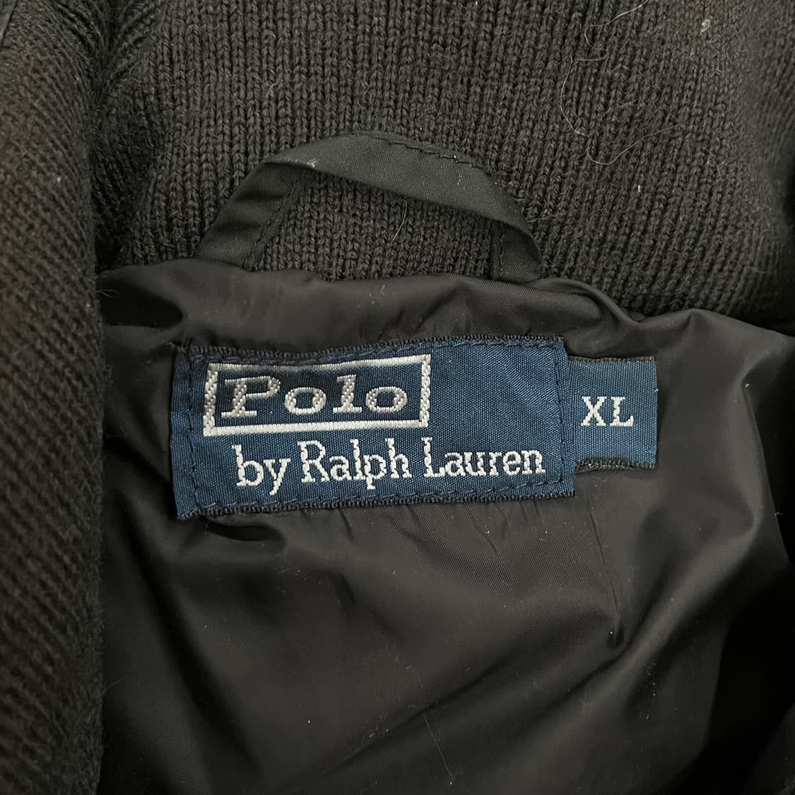 [정품/XL] 폴로 랄프로렌 블랙 후드 패딩 점퍼 b17 상품이미지5