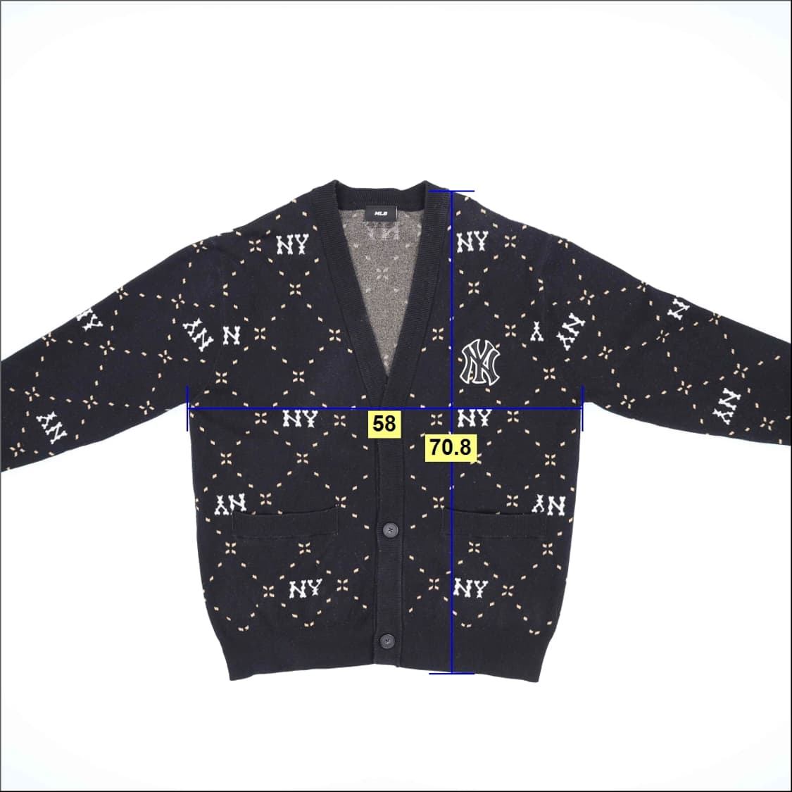 [L] MLB 다이아 모노그램 가디건 0119H1 상품이미지5