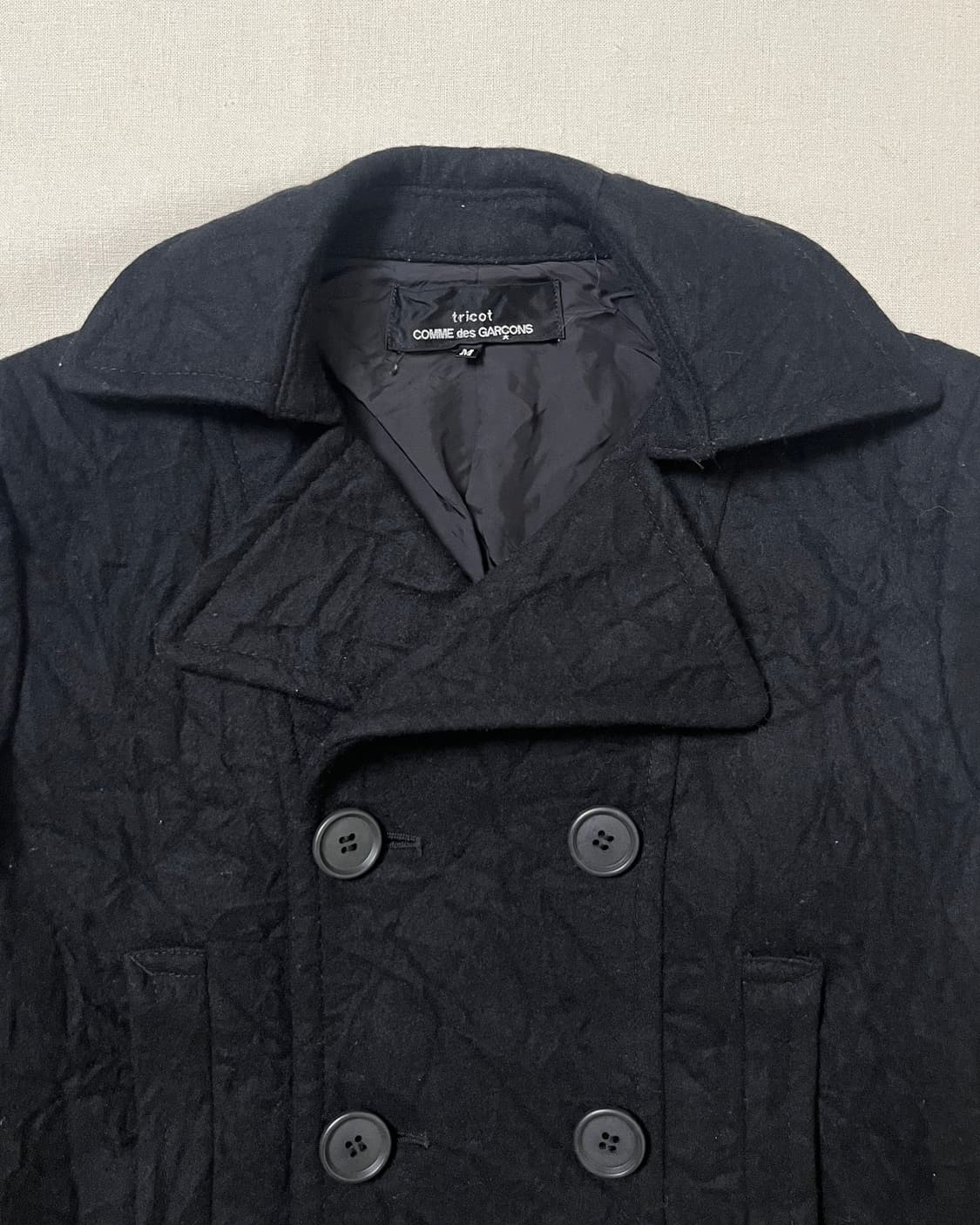 꼼데가르송 축융 울 숏 더블자켓  comme des garcons 상품이미지9